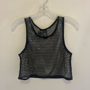 Fun mesh crop top!